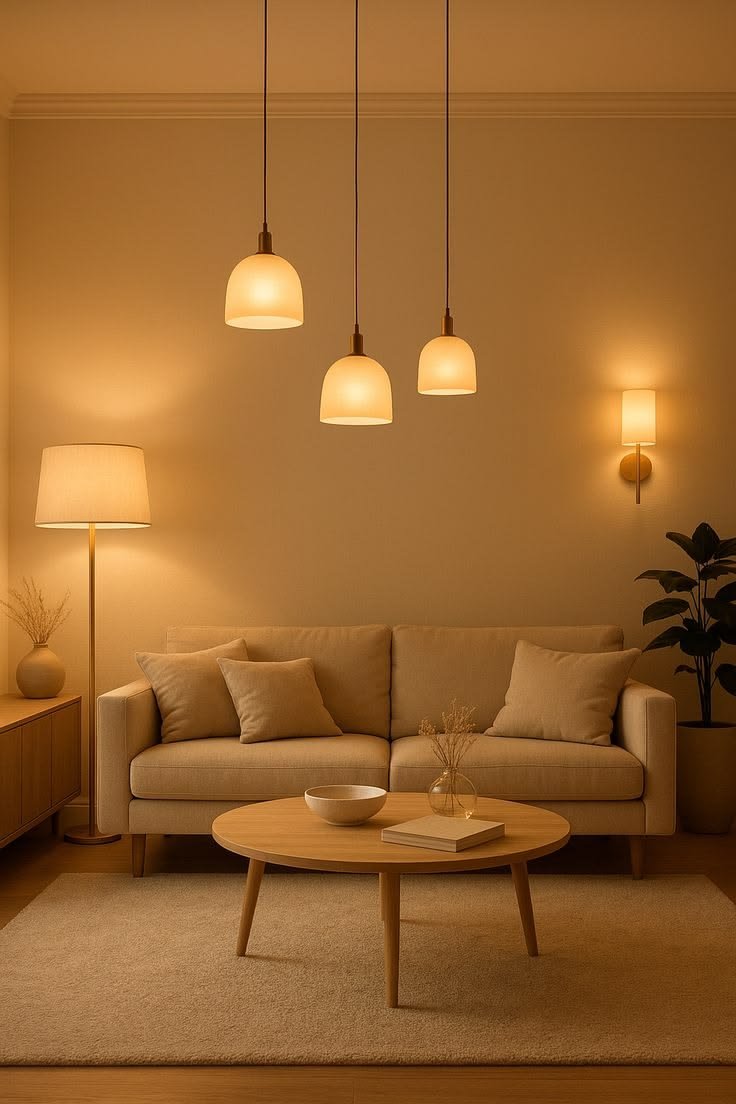 Chandelier and accent lighting