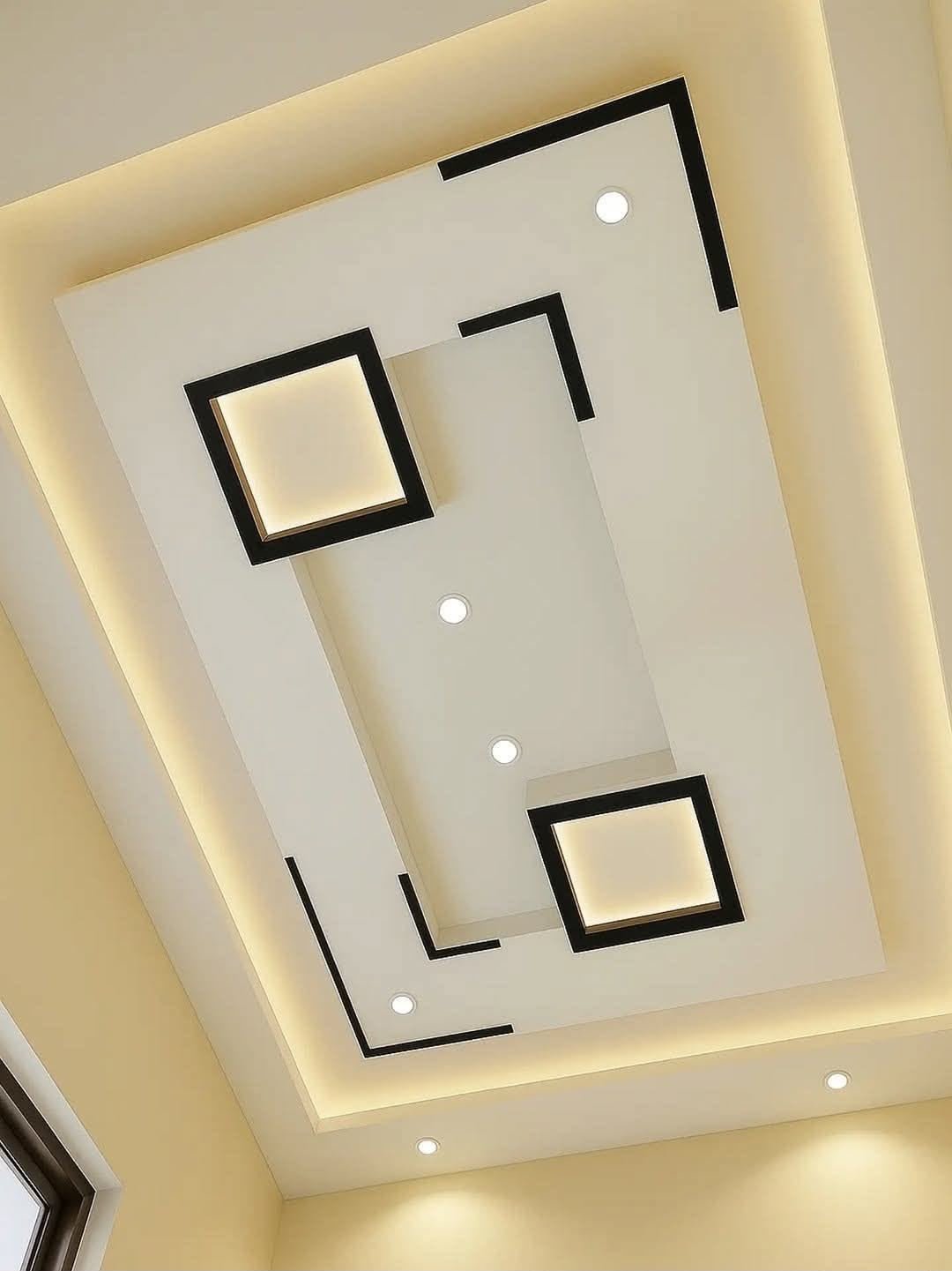 POP ceiling with decorative moulding
